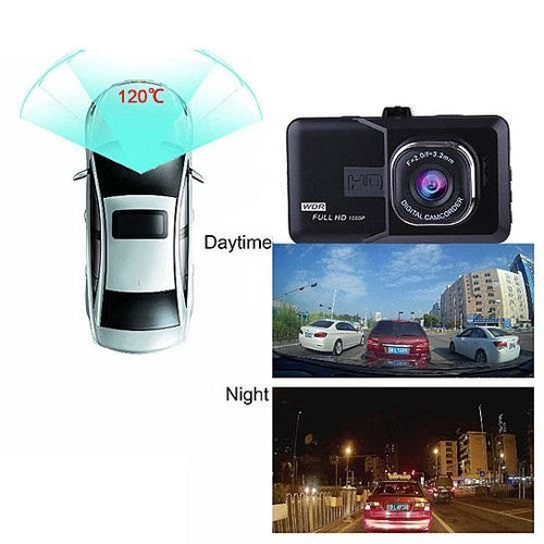 1080P Dash Cam - G-Sensor, Loop Recording, Wide Angle Car Camera