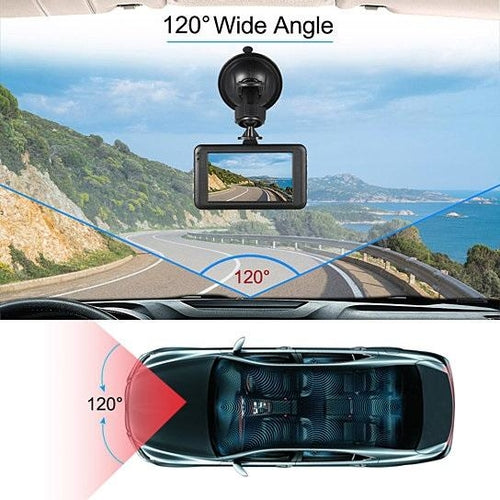 1080P Dash Cam - G-Sensor, Loop Recording, Wide Angle Car Camera