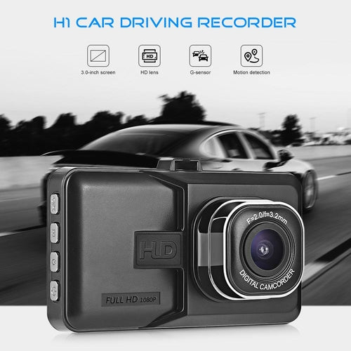 1080P Dash Cam - G-Sensor, Loop Recording, Wide Angle Car Camera