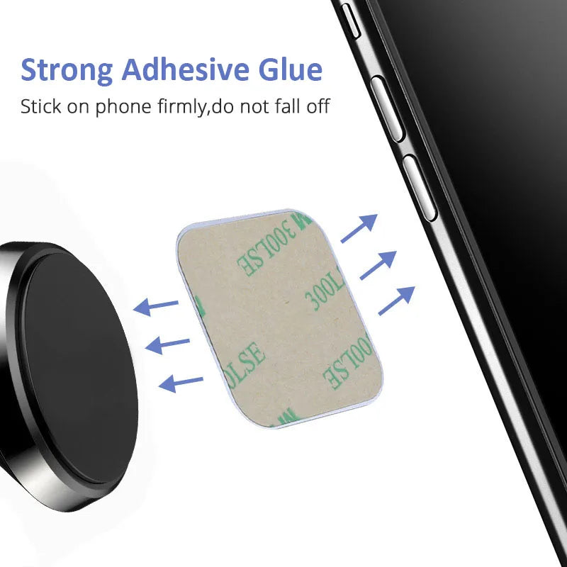 Magnetic Metal Plate for Car Phone Holder - Universal Adhesive Disk for Magnet Mounts