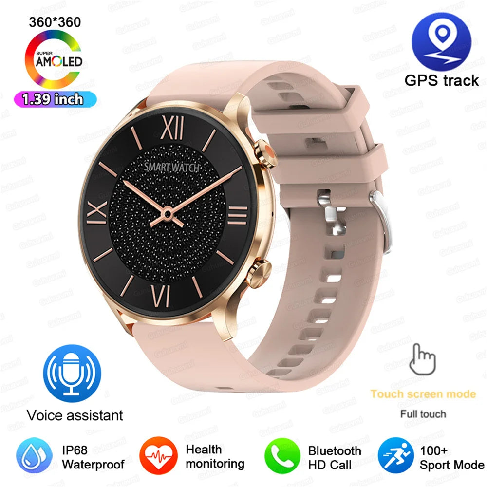 2025 AMOLED Smartwatch - Bluetooth Call, GPS, IP68 Waterproof, Android & iOS