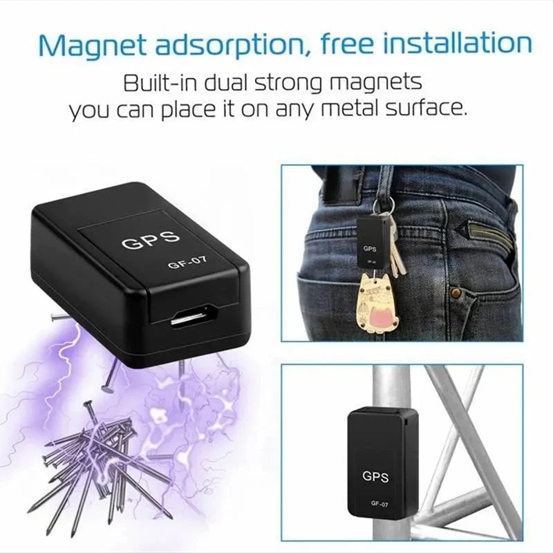GPS Tracker GF-07 - Mini Magnetic Anti-Theft Vehicle Tracking Device
