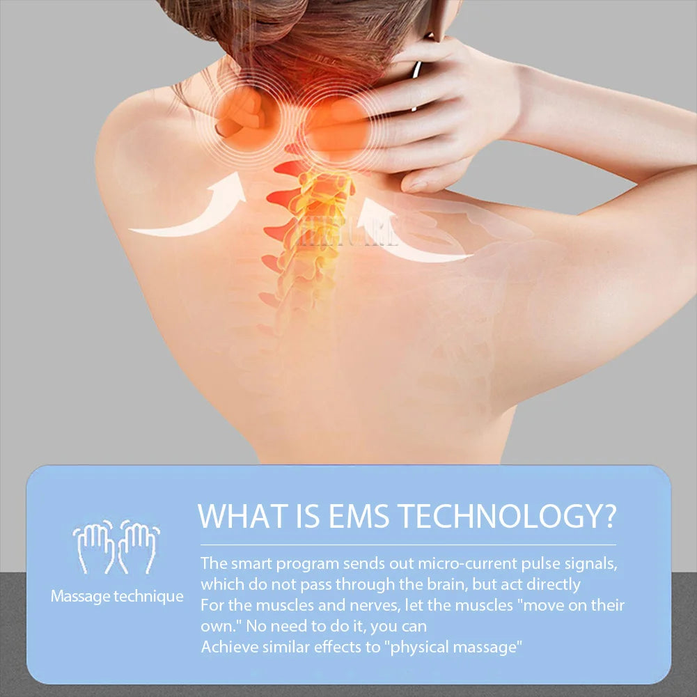 EMS Neck Massager - Smart Pulse Electric Pain Relief Device