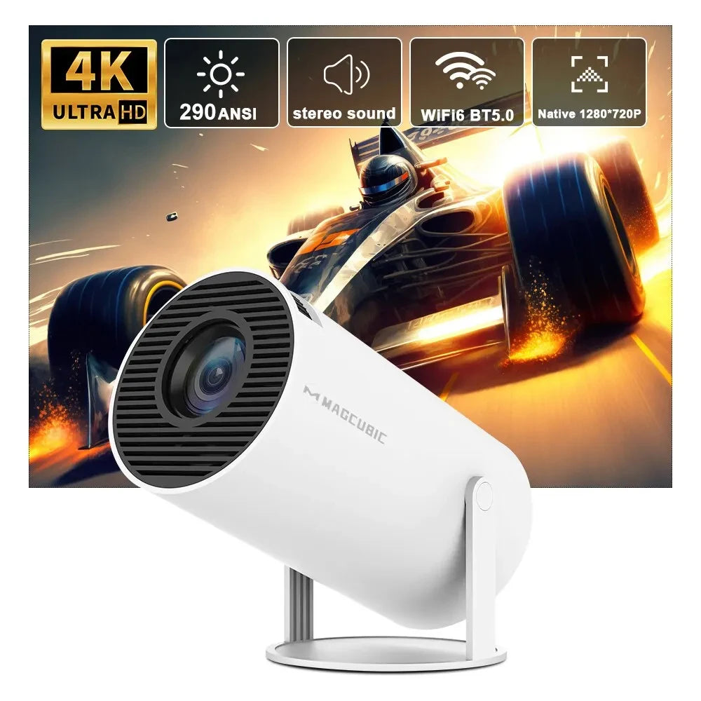 Magcubic HY300 Pro 4K Projector - Android 11, WiFi 6, 290 ANSI, Bluetooth 5.0