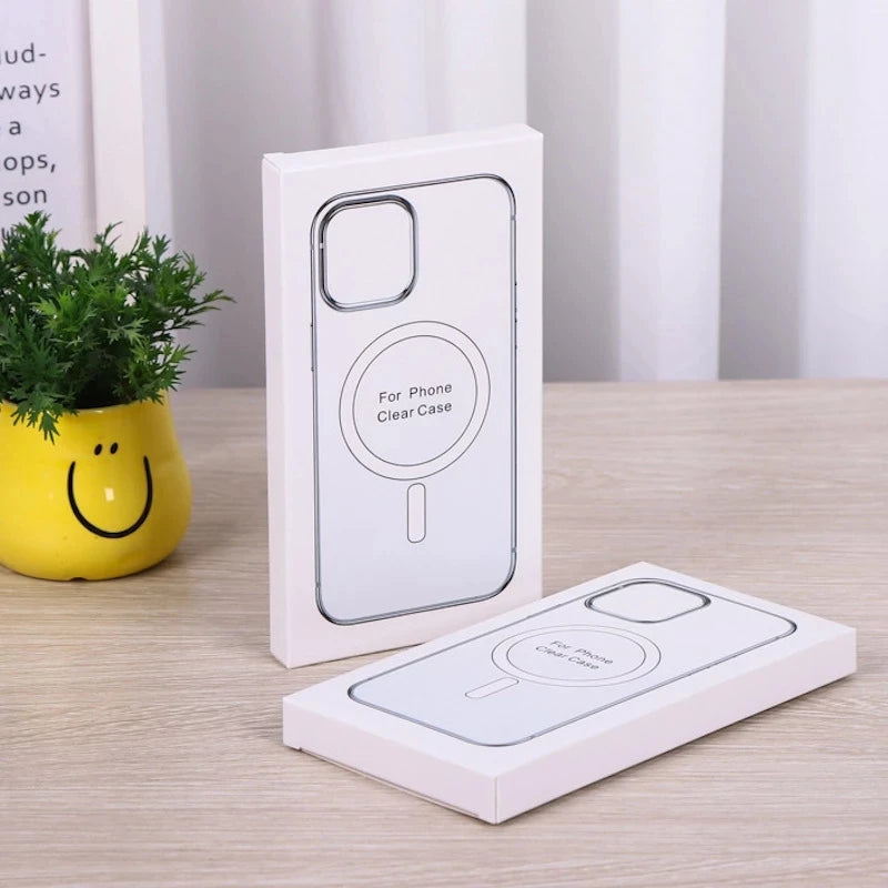 Hard Crystal Magnetic Case for iPhone - MagSafe Compatible Clear Cover