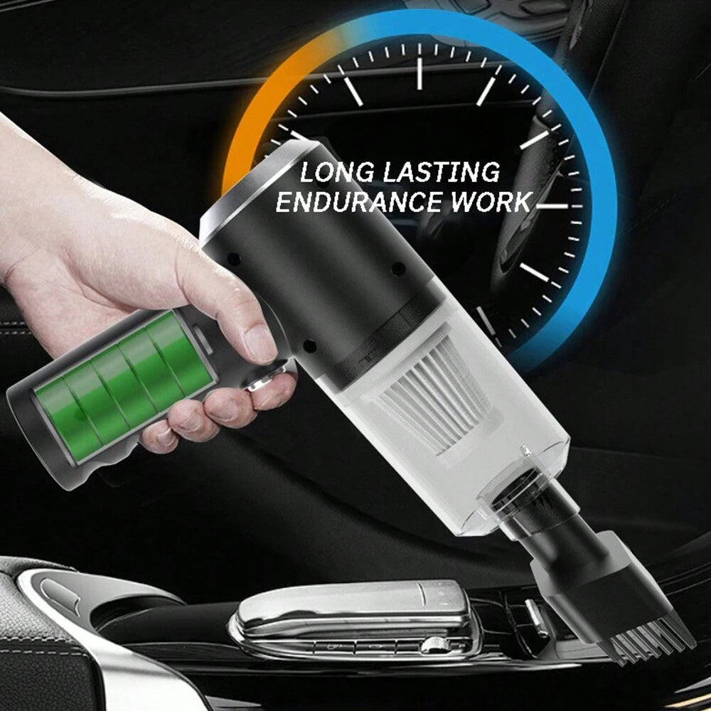3-in-1 Handheld Vacuum Cleaner - USB Rechargeable Cordless Mini Vac