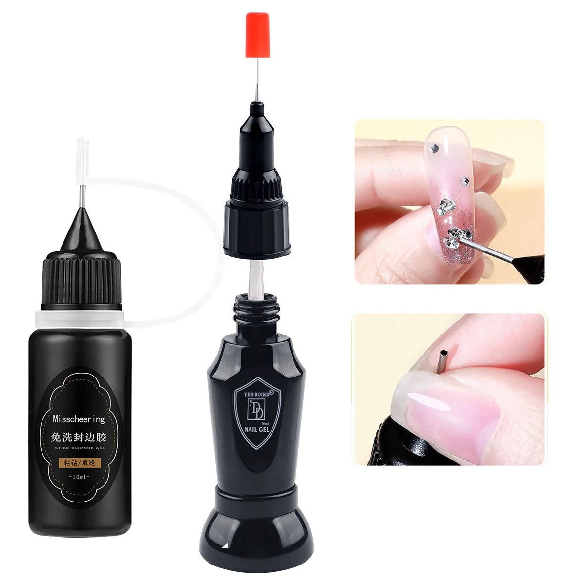 Nail Rhinestone Glue Gel - Super Strong 3D Nail Art Adhesive