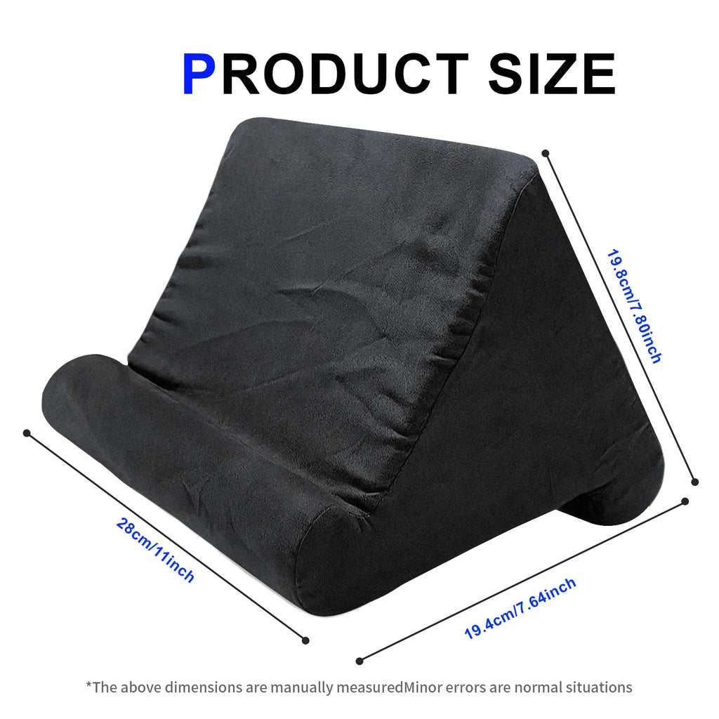 Soft Pillow Tablet Stand - Multi-Angle Adjustable Reading Holder for iPad & Tablets