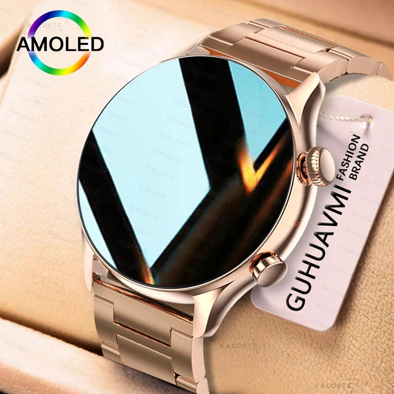 2025 AMOLED Smartwatch - Bluetooth Call, GPS, IP68 Waterproof, Android & iOS