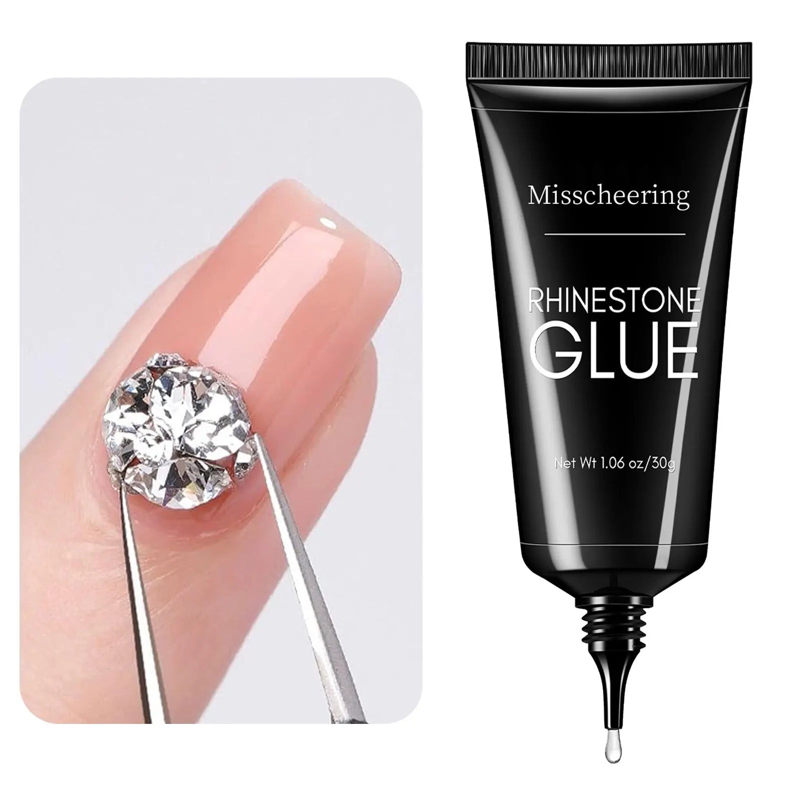 Nail Rhinestone Glue Gel - Super Strong 3D Nail Art Adhesive