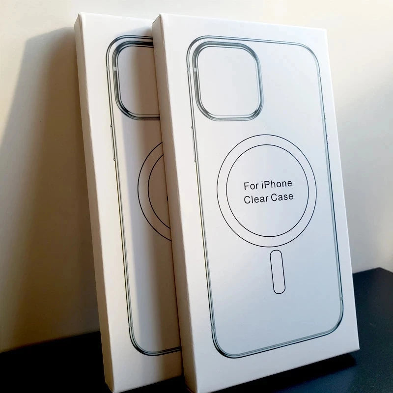 Hard Crystal Magnetic Case for iPhone - MagSafe Compatible Clear Cover