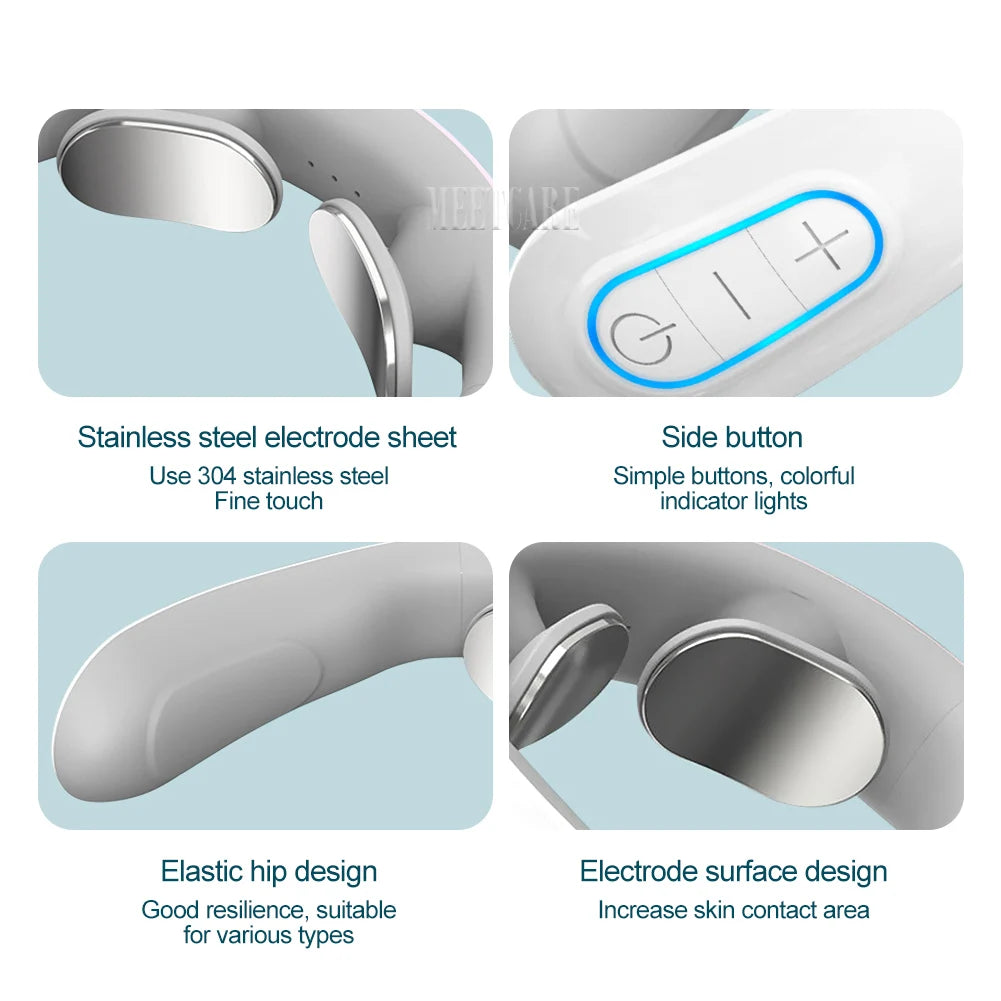 EMS Neck Massager - Smart Pulse Electric Pain Relief Device