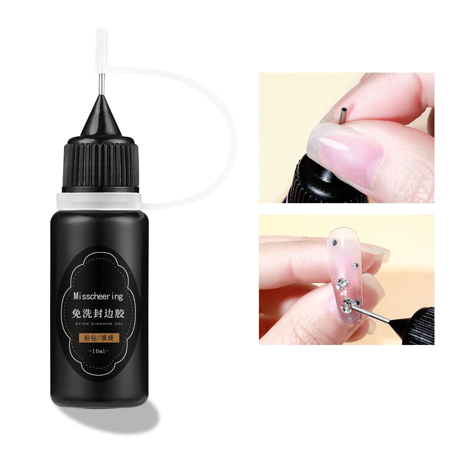 Nail Rhinestone Glue Gel - Super Strong 3D Nail Art Adhesive