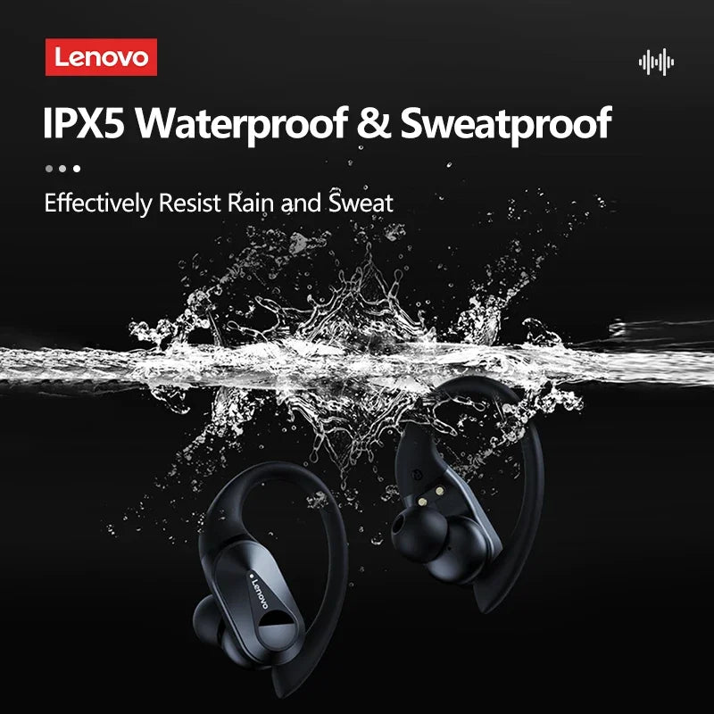 Lenovo LP75 TWS Bluetooth 5.3 Earbuds - LED Display, Noise Reduction, Waterproof