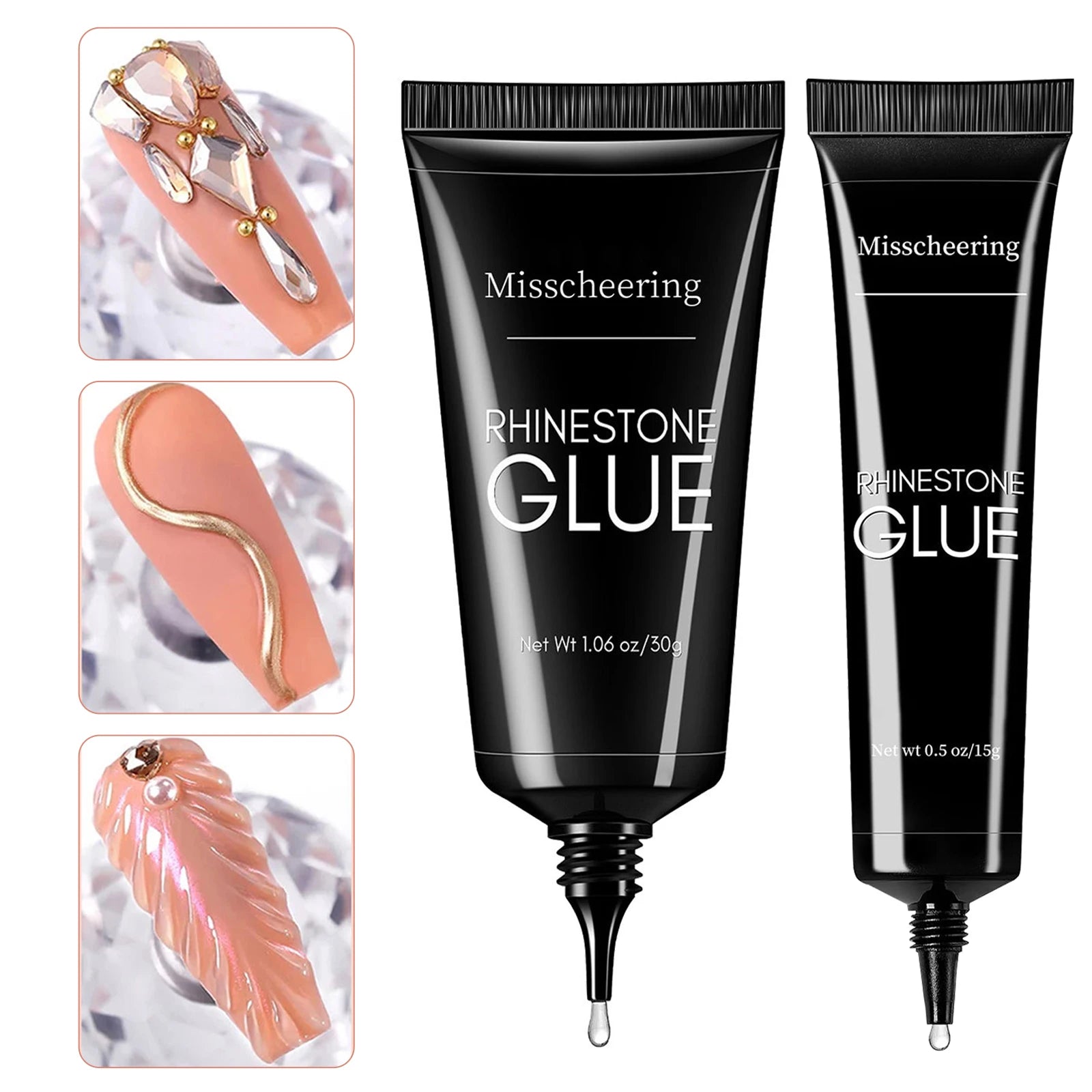 Nail Rhinestone Glue Gel - Super Strong 3D Nail Art Adhesive