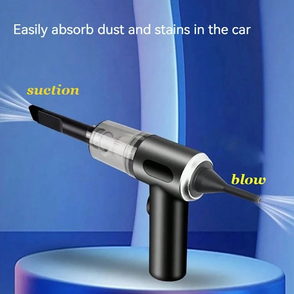 3-in-1 Handheld Vacuum Cleaner - USB Rechargeable Cordless Mini Vac