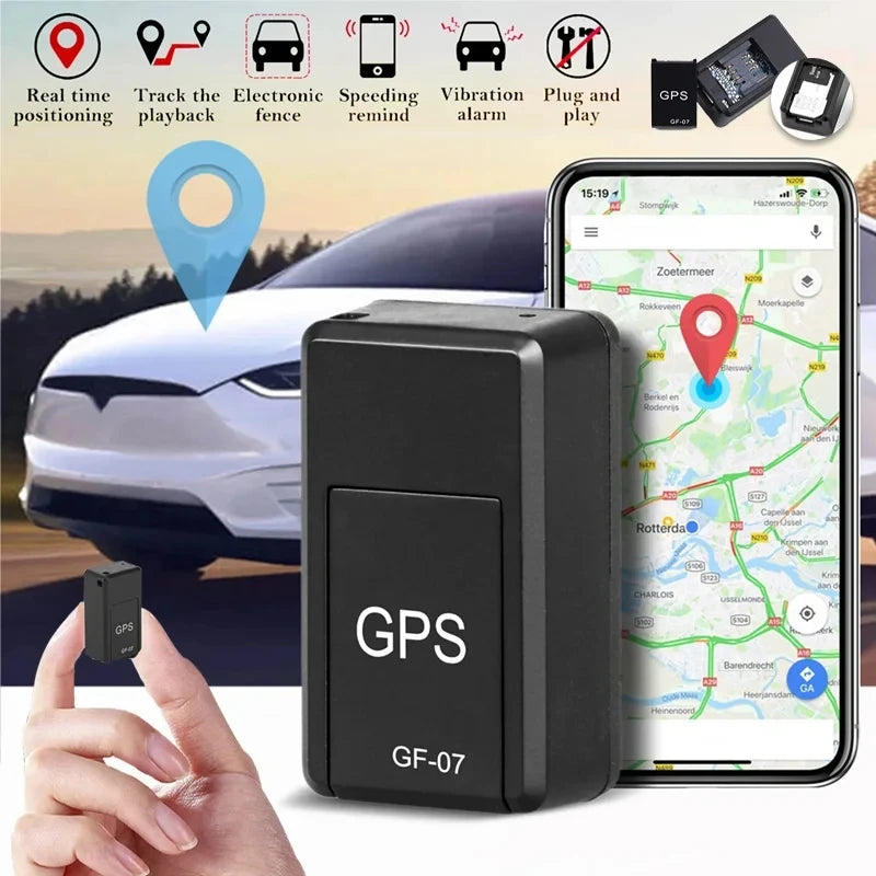 GPS Tracker GF-07 - Mini Magnetic Anti-Theft Vehicle Tracking Device