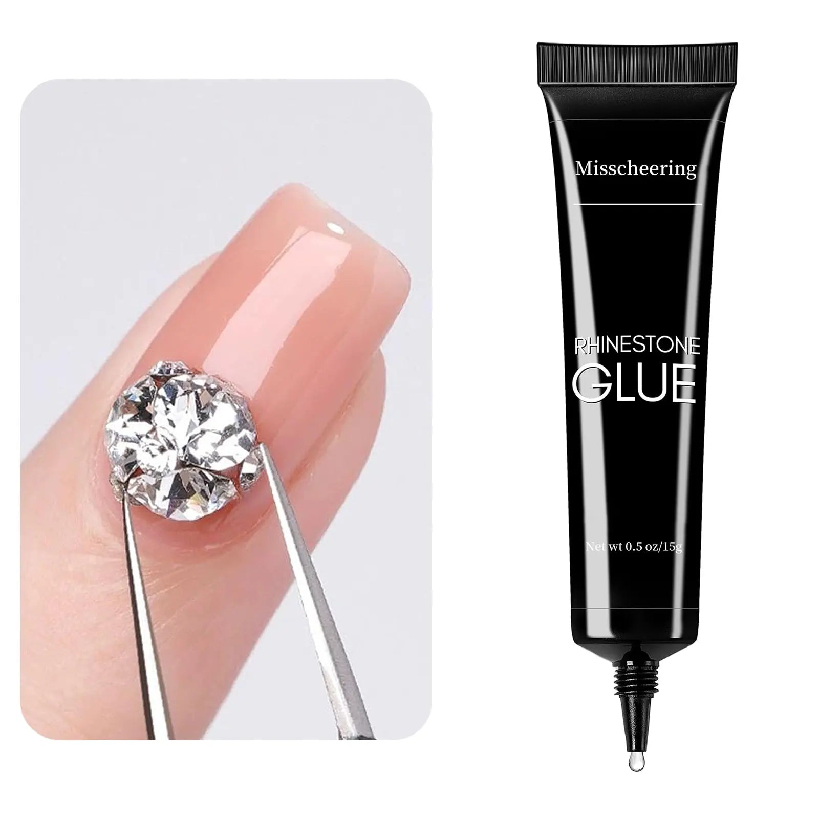 Nail Rhinestone Glue Gel - Super Strong 3D Nail Art Adhesive