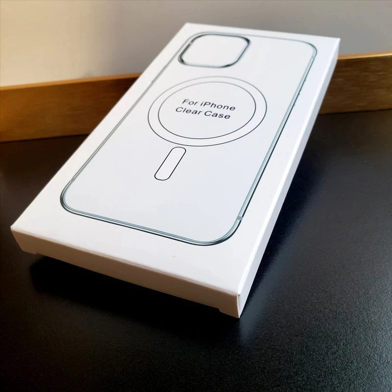 Hard Crystal Magnetic Case for iPhone - MagSafe Compatible Clear Cover