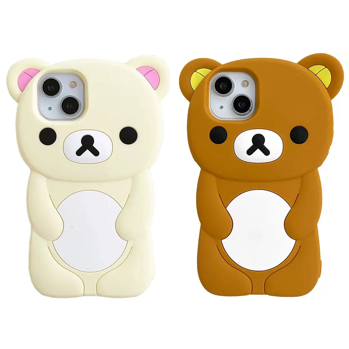 Rilakkuma Bear Silicone Case for iPhone - Cute Soft Cover for All Models