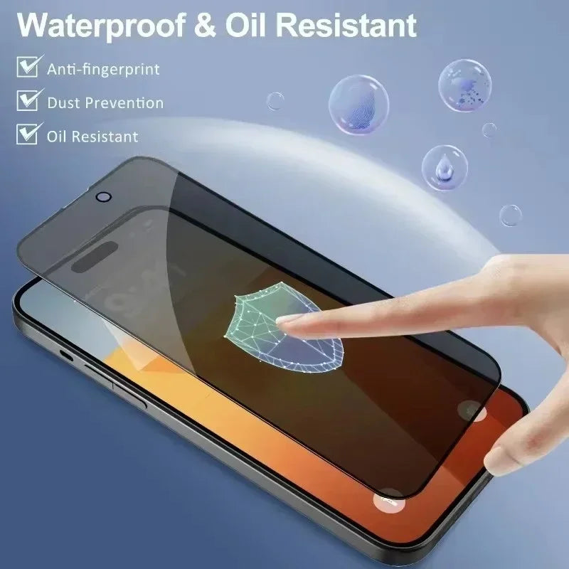 Privacy Screen Protector for iPhone - Anti-Spy Tempered Glass 5-Pack