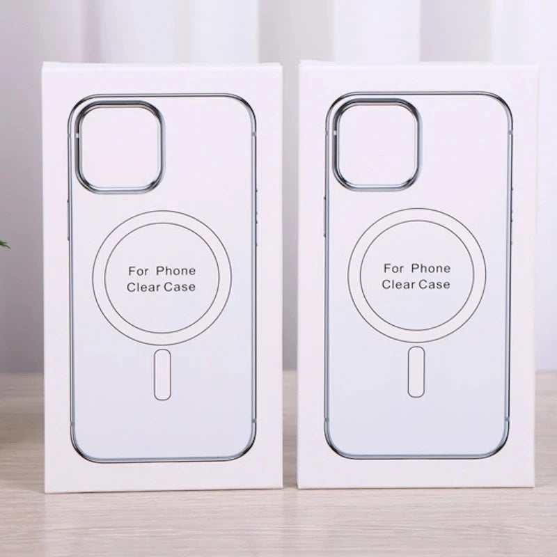 Hard Crystal Magnetic Case for iPhone - MagSafe Compatible Clear Cover
